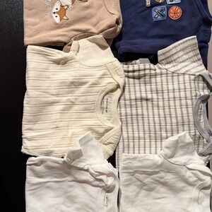 Baby Onesie Set in Neutral Tones
